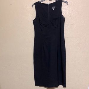 Brioche Dress Black Sleeveless Size 11/12 Stretchy Back Zipper